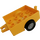 Duplo Gelb Fahrzeug Trailer mit hitch ends und Gelb rims (6505)