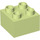 Duplo Yellowish Green Brick 2 x 2 (3437 / 89461)