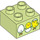 Duplo Yellowish Green Brick 2 x 2 with Eggs and Chicks (3437 / 105444)