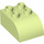 Duplo Yellowish Green Brick 2 x 3 with Curved Top (2302)