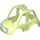 Duplo Geelachtig groen Auto Top met Numberplate (101556)
