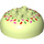 Duplo Yellowish Green Round Brick 4 x 4 with Dome Top with Candy Sprinkles (15977 / 18488)