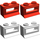 LEGO 1 x 2 x 1 Fenêtre, rouge Ou blanc 458