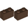 LEGO 1x2 Brown Bricks Set 3751