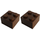 LEGO 2x2 Brown Bricks 3753