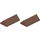 LEGO 2x4 Ridge Roof Tiles Steep Sloped Brown 3756