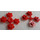 LEGO 4 Blomst Heads på Sprue (3742 / 56750)