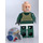 LEGO A-Flügel Pilot mit Dunkelgrün Jumpsuit (Stirnrunzeln / Scared) Minifigur