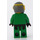 LEGO A-Vinge Pilot med Grön Jumpsuit och Headset (Transparent Gul Visir) Minifigur