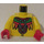 LEGO Achu Torso met Geel Armen en Rood Handen (973)