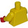 LEGO Achu Torso mit Gelb Arme und rot Hände (973)