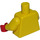 LEGO Achu Torso with Yellow Arms and Red Hands (973 / 73403)