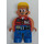 LEGO Action Wheeler with Blue Legs, Red Vest, Wrench Duplo Figure