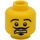 LEGO Actor Head (Safety Stud) (3626 / 10774)