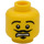 LEGO Actor Hoved (Sikkerheds knops) (3626 / 10774)