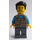 LEGO Adventurer with Black Short Hair and Baby Carrier Minifigure