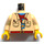 LEGO Adventurers Torso with Safari Shirt with Tan Arms and Yellow Hands (973)