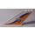 LEGO Aircraft Tail 12 x 2 x 5 with Coast Guard Logo and Blue and Orange Waves Pattern (Both Sides) Sticker (18988)