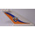 LEGO Aircraft Tail 12 x 2 x 5 with Coast Guard Logo and Blue and Orange Waves Pattern (Both Sides) Sticker (18988)