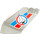 LEGO Aircraft Tail 4 x 7 x 4.3 with Shuttle, Blue and Red Stripe (Both Sides) Sticker (4867)