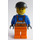 LEGO Flygplan Mechanic med Overall Minifigur