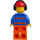 LEGO Airport Flagger with Blue Jacket Minifigure