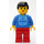 LEGO Airport Pasajero con Sudadera Minifigura