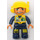 LEGO Airport Technician med Radio och Bricka och Stor Smile Duplo figur