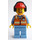 LEGO Airport worker met Bouw jacket minifiguur