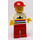 LEGO Airport Worker met Rood Pet en Rood Poten minifiguur