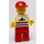 LEGO Airport Worker med Rød Caps og Rød Ben Minifigur