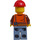 LEGO Airport Worker med Rød Hjelm Minifigur