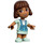 LEGO Alba met Blauw Pinafore Minifiguur