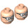 LEGO Alfred Pennyworth Minifigure Head (Recessed Solid Stud) (3626 / 26387)