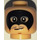 LEGO Alfred Pennyworth with Batsuit Minifigure Head (Recessed Solid Stud) (3626 / 33675)