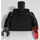 LEGO Alpha Team Minifig Torso with Black Arms and Black Right Hand and Transparant Red Hook on Left Arm (973)