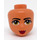 LEGO Amelia Female Minidoll Kopf (72437 / 92198)