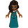 LEGO Amelia met Turquoise Jurk Minifiguur