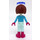 LEGO Amy, Light Aqua Trousers Minifigur