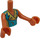 LEGO Andrea mit Gold und Turquoise Musik oben Friends Torso (92456)