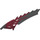 LEGO Antroz Serrated Wing with Dark Red Piping (60920)