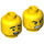 LEGO Apocalypseburg Abe Minifigure Head (Recessed Solid Stud) (3626 / 50027)
