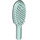 LEGO Aqua Hairbrush mit kurzem Griff (10mm) (3852)