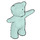 LEGO Aqua Minifigure Teddy Bear (6186)