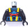 LEGO Aquazone Torso met Rood X en Blauw Haai en Geel Straps met Zwart Armen en Zwart Handen (973)