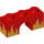 LEGO Klenba 1 x 3 s Flames (4490 / 44370)