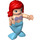 LEGO Ariel avec Azure Mermaid Queue Duplo Figure