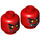 LEGO Ash Attacker Minifigure Head (Recessed Solid Stud) (3626 / 23869)