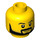 LEGO Astronaut Minifigure Head (Recessed Solid Stud) (3626 / 24686)