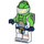 LEGO Astronaut with Green Space Suit and Smiling Face Minifigure